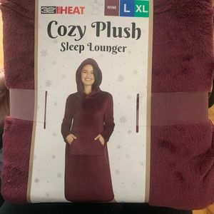 Cozy Sleep Lounge Dress! Maroon color. Still in packaging. Size L/XL.